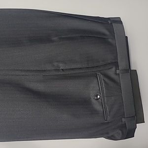 Black pinstripe slacks